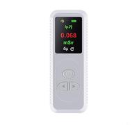 Détecteur de rayonnement nu ire portable - Compteur Geiger - Détecteur numérique portable de rayonnement nu ire - Dosimètre à rayons X - Blanc