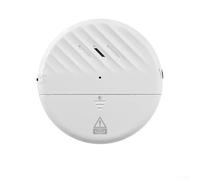 Détecteur de Vibration Sans Fil Alarme pour Portes Fenêtres Sirène Antivol Ultra-Mince 125dB Sensibilité Réglable, Installer Dispositif de Sécurité Adhésif pour Bureau Noir ou Blanc