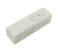 Détecteur de vibrations filaire intelligent avec sensibilité réglable pour mur en verre et métal pour système d'alarme domestique en surface en plastique blanc