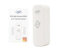Détecteur de vibrations WiFi PNI SafeHouse HS501, compatible avec l'application Tuya, alimentation 3 V