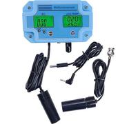 Détecteur d'eau professionnel 3 en 1, pH/EC/TEMP, compteur numérique LCD, moniteur de qualité de l'eau multifonction, testeur de qualité de l'eau multi-paramètres, prise UE, noir