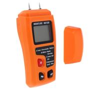 Détecteur D'humidité du Bois Portable à LED pour Planchers | Format Ergonomique à Main, Capot Inclus, Boîtier Plastique Orange, Mesure Simple pour Bois et Sol