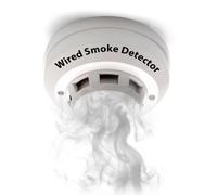 Détecteur d'incendie de fuite de fumée filaire de tension 12V, capteur d'alarme autonome pour système d'alarme de Terminal filaire smoke x3