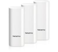 Netatmo Détecteurs d’Ouverture Intelligents pour Portes et Fenêtres, sans Fil, monoblocs, Lot de 3, détection des Vibrations - DTG-FR