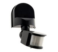Détecteur Mouvement IP44 - tête orientable - 1200W - Noir - Zenitech | Tête Orientable, Intérieur et Extérieur, Installation Simple, Noir, Montage sans Outil Spécifique, Contact de Terre