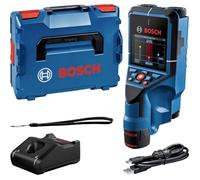 Détecteur mural Bosch Professional D-Tect 200 C avec 1 batterie 12V 2,0Ah, chargeur, câble USB-C, dragonne, en L-Boxx - 0601081601