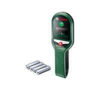 Détecteur UniversalDetect de Bosch (guide d'affichage pas à pas pour une manipulation facile, détecte les câbles sous tension, les objets métalliques et les ossatures en bois)