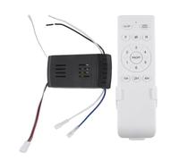 detee Kit de Télécommande Universelle pour Ventilateur de Plafond 40W avec Fonction de Timing à 6 Vitesses pour Le Remplacement des Télécommandes des Ventilateurs de Plafond DC et des Lumières