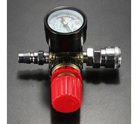 Détendeur de pression d'air Werse 140PSI 1/4 pouce avec tuyau de jauge Raccord rapide pour compresseur