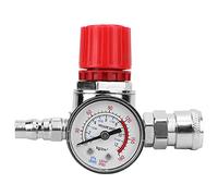 Détendeur de soupape de commande Régulateur de pression de compresseur d'air Manomètre de précision facile à installer avec manomètre pour compresseurs d'air à piston