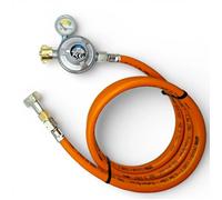Détendeur propane 50 mbar avec manomètre et flexible 1,5 m 21,8 mm LH camping