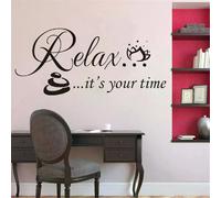 Détendez-vous, c'est votre moment Spa salon de beauté stickers muraux autocollants d'art stickers muraux décorations pour la maison stickers muraux amovibles chambre~01314