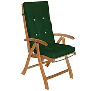 Detex 6X Coussins de Chaise Vert 100% Polyester pour Chaise à Dossier Haut Salon de Jardin extérieur siège Confortable