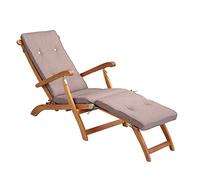 Detex Coussin de Chaise Longue Respirant Crème chiné