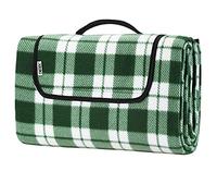 Detex Couverture de Pique-Nique XXL 200x200cm imperméable Tapis Polyvalent Plaid Pliable Jardin Couverture Camping extérieur Piscine Plage