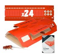 DETRAPS Pièges XL Cafards et Blattes | Collants | sans Biocides | Pièges Adhésifs XL Cafards et Blattes 18 × 10 cm | Attractif Noisette | Colle Extra Forte | 12, 24 ou 48