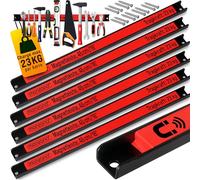 DEUBA® 6x Barre magnétique pour outils 45 cm aimant puissant rangement outils barre aimantée murale charge max. 23 kg