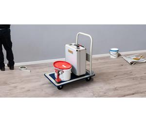 DEUBA® Chariot à roulettes pliable max.150kg surface antidérapante chariot de transport diable chariot pliable déménagement chariot plateforme