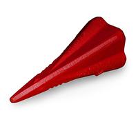 Deuba Coin fendeur eclateur pour buche Bois en métal Couleur Rouge 17 cm