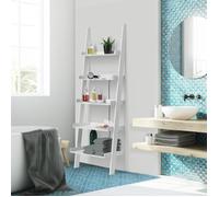 DEUBA | Étagère murale - Style échelle 180 cm | Meuble de rangement décoration 5 tablettes