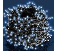 Deuba® Guirlande lumineuse 160 LED Bleu décoration de Noël à piles avec minuteur 8 fonctions extérieur d'éclairage Intérieur