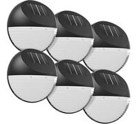 Deuba® Lot de 6 lampes solaires LED capteur crépusculaire IP65 jardin extérieur éclairage 8 heures lampes murales