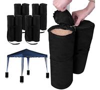 Sacs de lestage pour tonnelle et pavillon 100% polyester 4 x 2 sacs à remplir 60 kg max Jardin Tente de réception