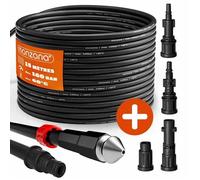DEUBA® Tuyau déboucheur canalisation haute pression 15m 160 bar 4 adaptateurs Kärcher K2 K3 K4 K5 K6 K7 furet flexible nettoyeur