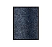 Deurmat 40x60 cm gestreept blauw331610