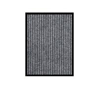 vidaXL Paillasson Rayé - Gris