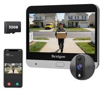 Deurspion, caméra de surveillance, 2K, œil électronique numérique