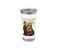 Deus Vult King Baldwin IV Leper King Histoire médiévale Gobelet isotherme en acier inoxydable double paroi