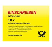 Deutsche Post 000001852 10 Deutsche Post 4,85 € Einschreibenmarken selbstklebend