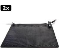 Deux bains solaires Intex - Tapis chauffant solaire - 120 x 120 cm Titre épuré après suppression du nom de marque « Intex » et traduction en allemand : Deux bains solaires - Tapis chauffant solaire -