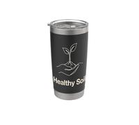 Développement durable du jardinage pour les amoureux des plantes du sol sain Gobelet isotherme en acier inoxydable double paroi