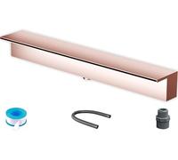 Déversoir de Cascade encastré pour patios et Jardins, Jet d'eau de 61 cm (24 po), Largeur réglable de 102 cm (40 po) à 198 cm (78 po), idéal pour Les aménagements Aquatiques extérieurs.