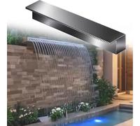 Déversoir en Cascade encastré pour Patio et Jardin, Accessoire de Fontaine de Piscine Professionnel avec Sortie de Jet, élément d'eau extérieur pour la détente et l'esthétique
