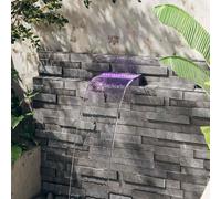 Déversoir pour Cascade avec LED RVB Acrylique 30 cm Cascade de Jardin vidaXL