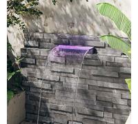 Déversoir pour Cascade avec LED RVB Acrylique 30 cm Cascade de Jardin vidaXL