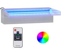 Déversoir pour cascade avec LED RVB Inox 30 cm