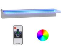 Déversoir pour cascade avec LED RVB Inox 60 cm