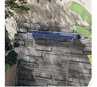 Déversoir pour cascade avec LED RVB Inox 90 cm_2 ans garantie_97929