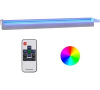 Déversoir pour cascade avec LED RVB Inox 90 cm