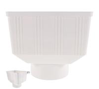 Déviateur D’eau de Gouttière PVC Blanc pour Collecte de Pluie | Drainage Haut Débit, Installation Facile, Surface Lisse sans Bavure, pour Tuyaux Résidentiels et Fortes Pluies