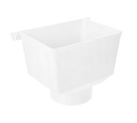 Déviateur D’eau de Pluie pour Gouttière en Plastique Blanc, | Installation Rapide sans Outil, Contrôle du Ruissellement, Compatible Canalisations Standard et Réservoirs, Entretien
