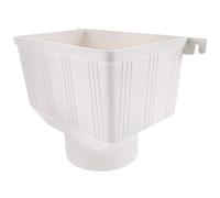 Déviateur de Gouttière en Plastique PVC Blanc | Raccord Étanche Anti-fuite, Surface Lisse sans Bavures, Évite les Obstructions, Adapté aux Conduits Résidentiels et Toitures