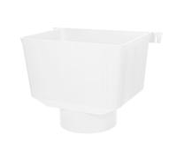 Déviateur de Gouttière pour Pluie, Raccord PVC Blanc, Entonnoir | Canalisations Pluviales Extérieures, Ajustement Serré, Résistance Uv, Écoulement, Limite Débordement