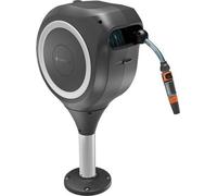 Dévidoir automatique GARDENA RollUp M, Terrasse, Longueur 20 m, Tuyau 13 mm, Blanc