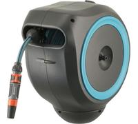 Dévidoir Automatique Mural Gardena, 15 m Tuyau, Diamètre 11 mm, Kit Prêt à l'Usage