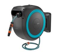 Dévidoir automatique mural PowerRoll XXL - 18V - GARDENA - Kit prêt à l'emploi avec batterie P4A - 18645-20